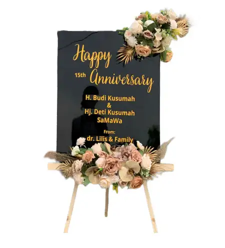 Papan Bunga Akrilik Venue Wedding Sentul
